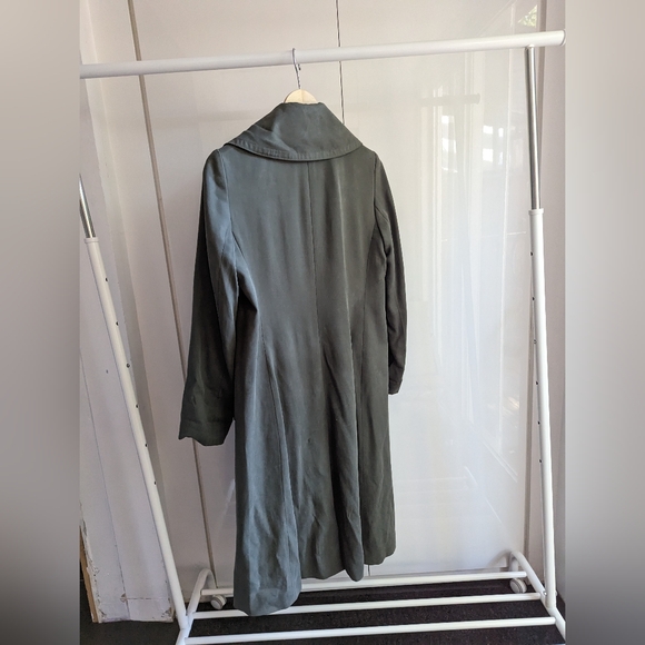 Club Monaco Trench Coat - Green, S - Picture 2 of 7